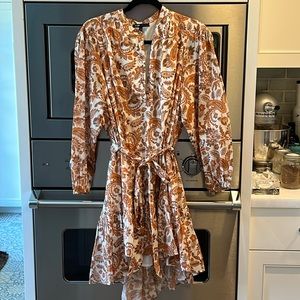 Maje cotton printed dress. Worn once. Too big on me. Perfect condition